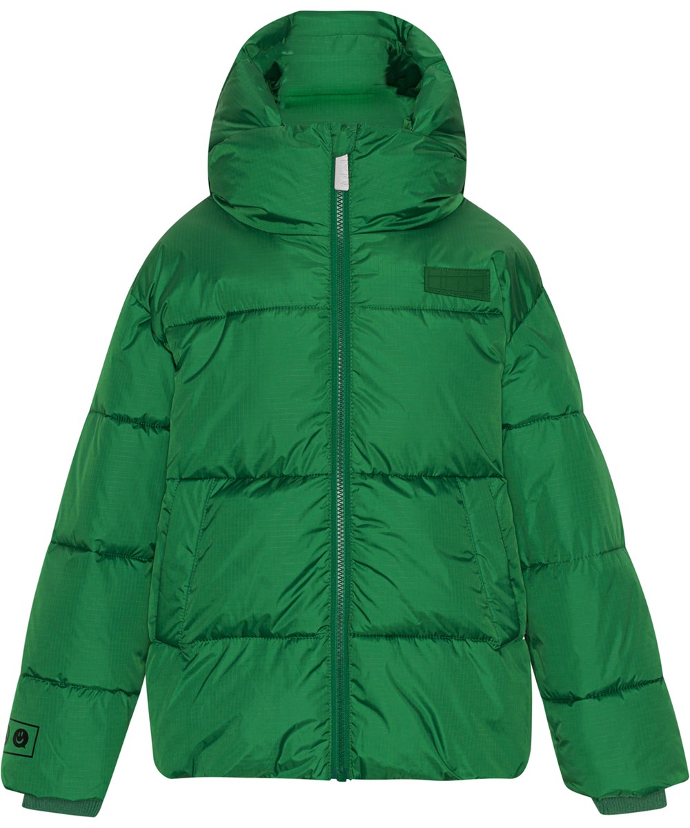 Hilo - Woodland Green - Återvunnen varm och mjuk dunjacka i grön.