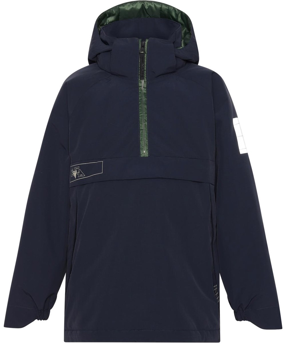 Holden - Carbon - Återvunnen anorak med reflexer i mörkblå.