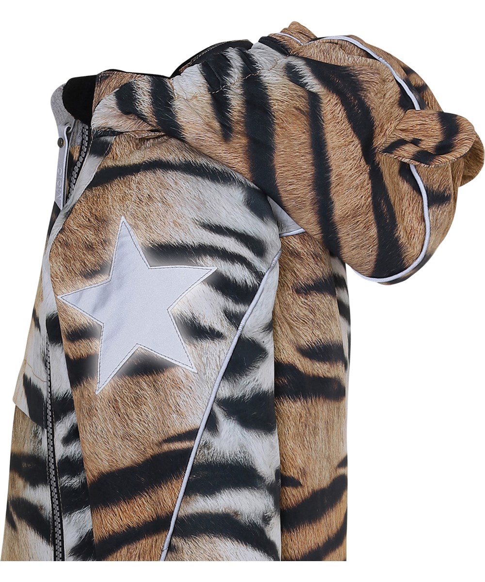 Hopla - Wild Tiger - Vinterjacka med tigermönster och blixtlås