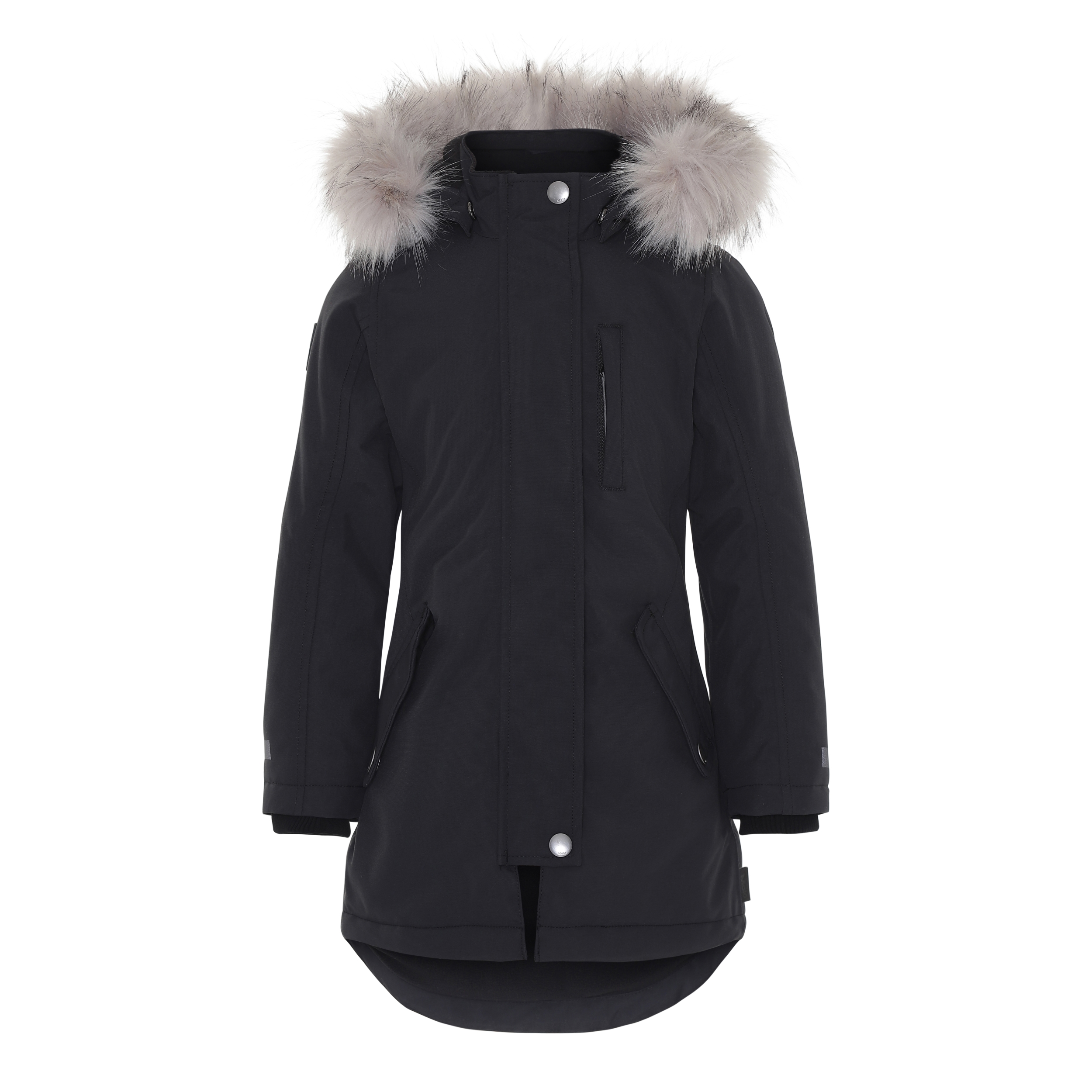 Peace Very Black Svart vinterjacka med faux fur päls. Molo Svart Vinterjacka Med Svart Fuskpäls Frozen