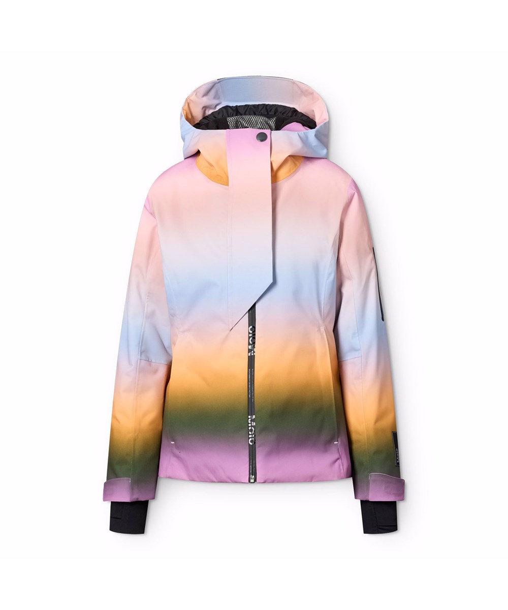 Pearson - Rainbow Sky - Vind- och vattentät vinterjacka i regnbågens färger för barn tillverkad av återvunnen polyester med återvunnen polyesterfyllning och 3M™ Thinsulate™.