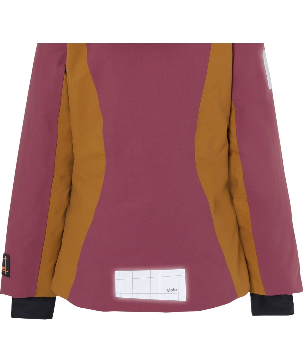 Pearson Recycle - Block Maroon - Återvunnen feminin skidjacka