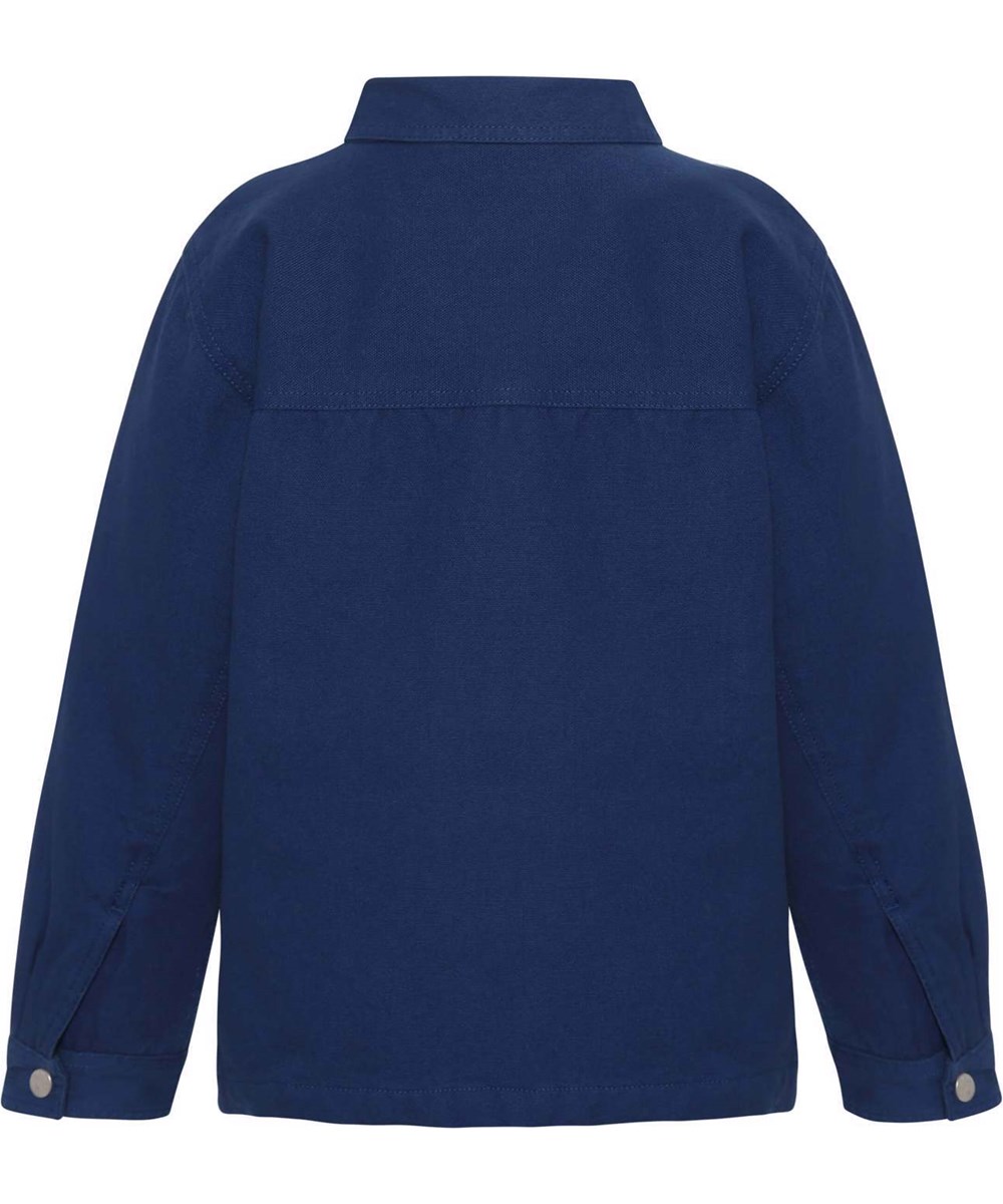 Henleys - Naval Blue - Marinblå canvasskjorta.