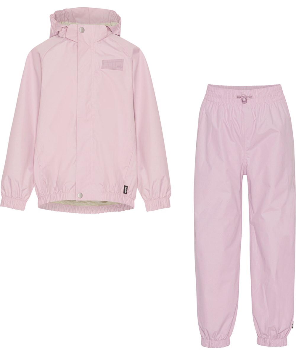 Whalley - Blue Pink - Regnställ i rosa med stjärnreflex.