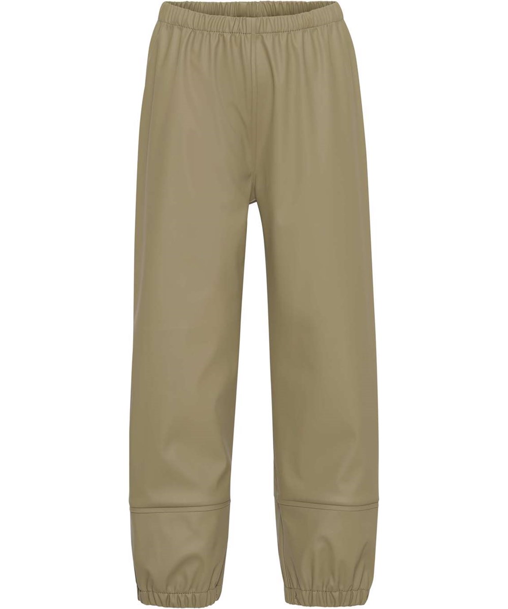 Zab - Khaki Green - Återvunna gummi regnbyxor i khaki.