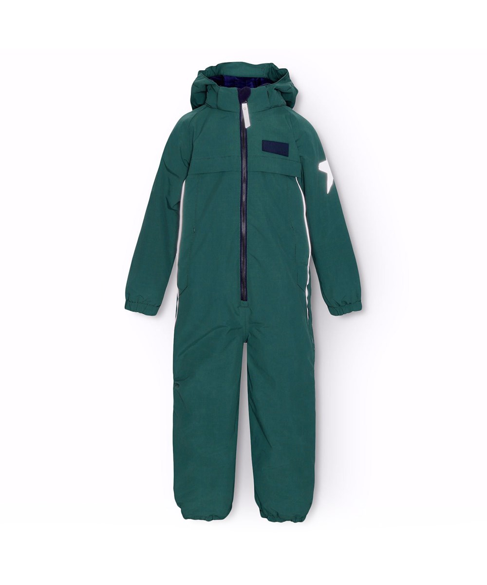 Pingo - Ponderosa Pine - Mörkgrön barnoverall i återvunnen polyester