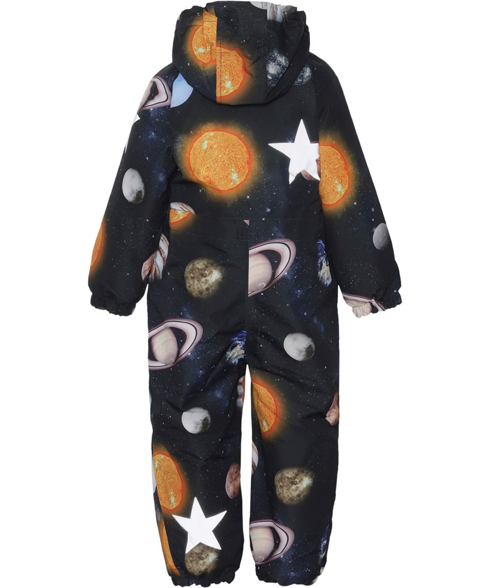 Pingo - Solar System - Återvunnen blå vattentät overall med planeter.