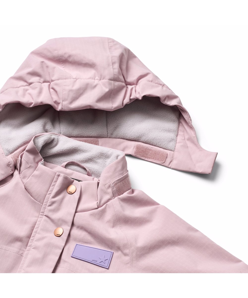 Pingo - Blue Pink - Vattenavvisande rosa overall, tillverkad av återvunnen nylon, lämplig för temperaturer ner till -10°C.