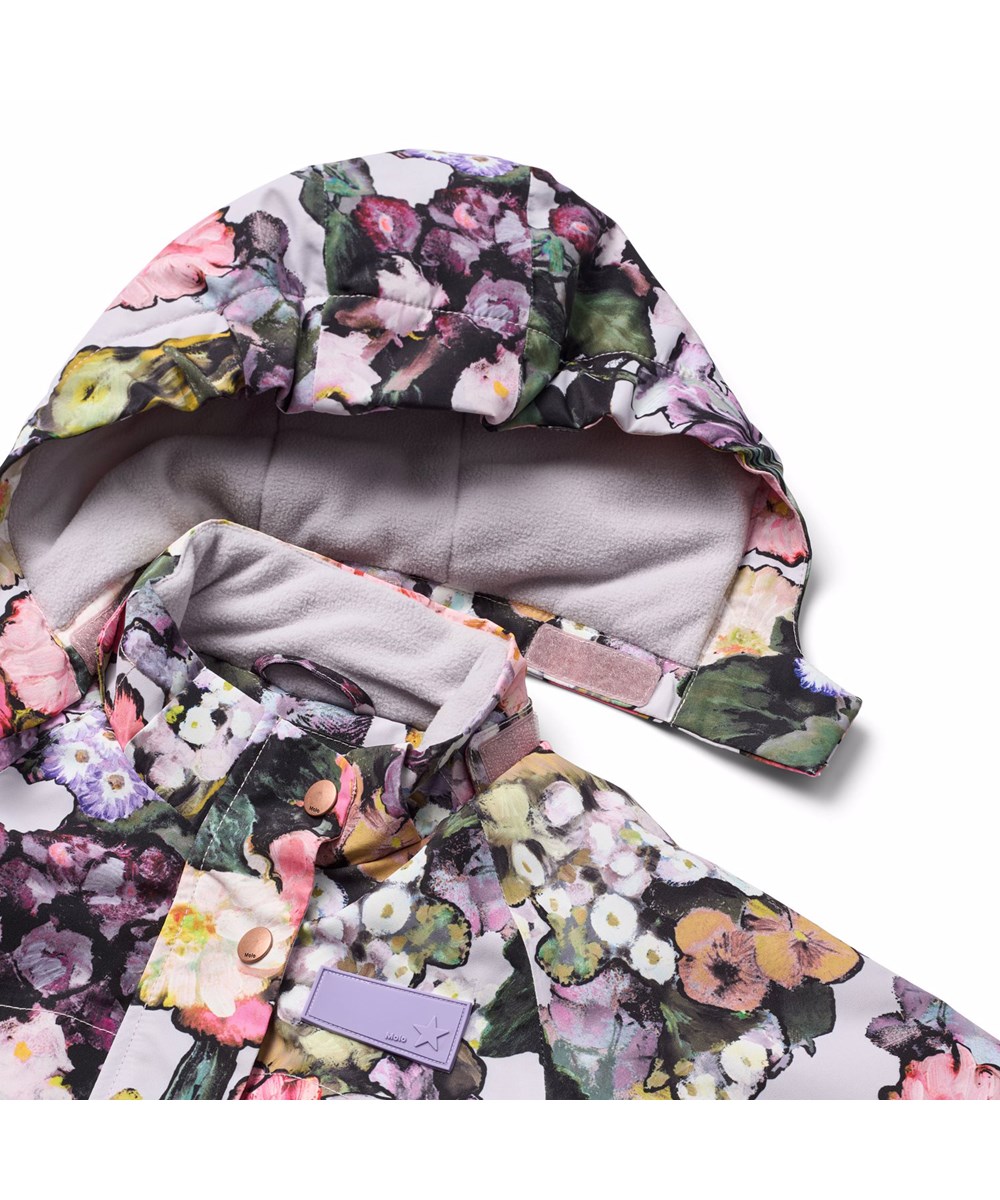 Pingo - Flower Art - Vattenavvisande blommig overall, tillverkad av återvunnen nylon, lämplig för temperaturer ner till -10°C.