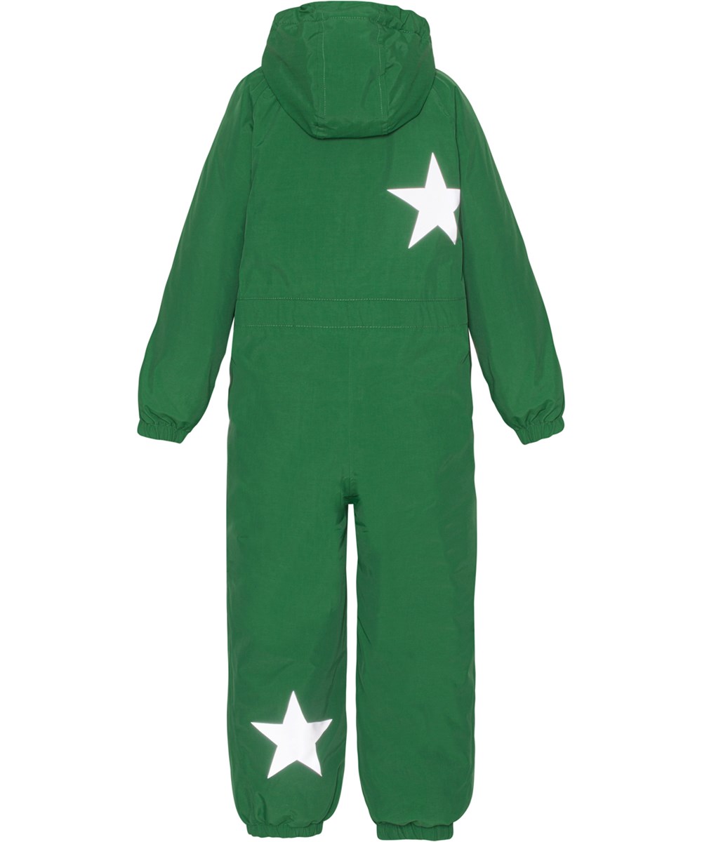 Pingo - Woodland Green - Återvunnen grön overall med reflexer.