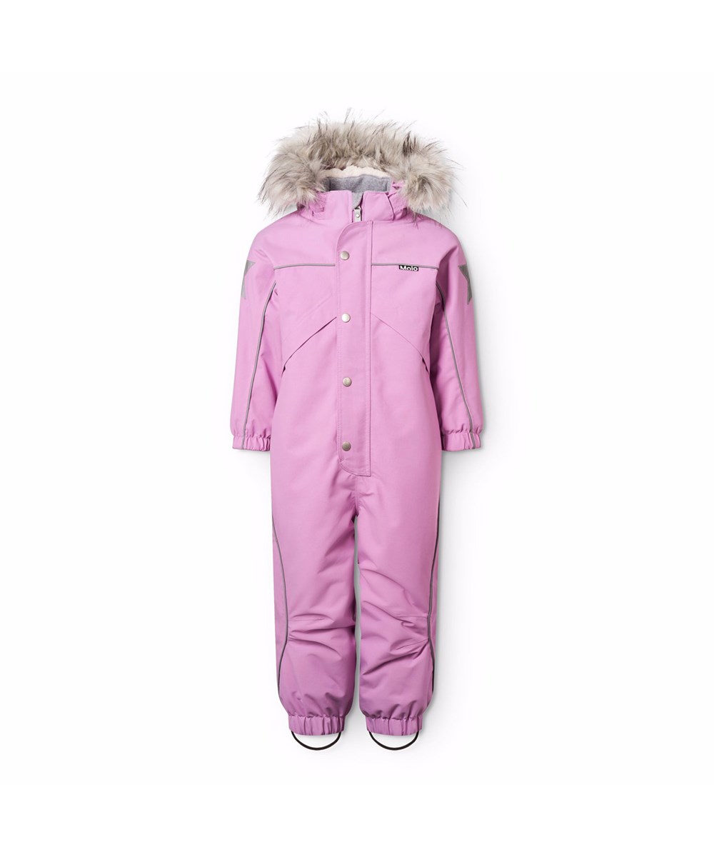 Polaris Fur - Purple Ray - Vind- och vattentät lila overall för en kall vinter eller skidsemester i återvunnen nylon och vadderad med 3M™ Thinsulate™.