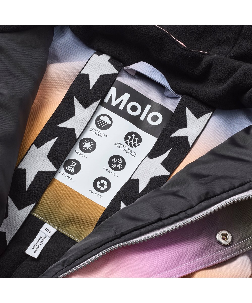 Polaris - Rainbow Sky - Vind- och vattentät regnbågsfärgad overall för kalla vintrar tillverkad av återvunnen polyester och vadderad med 3M™ Thinsulate™.