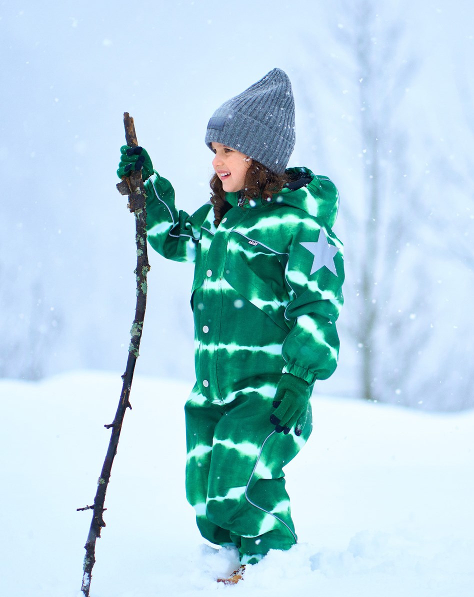 Polaris - Tie Dye Green - Återvunnen overall med grön tie-dye.