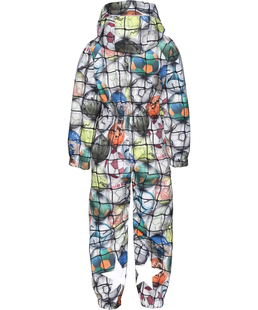 Polly - Footballs - Vattentät regnoverall med fotbollar