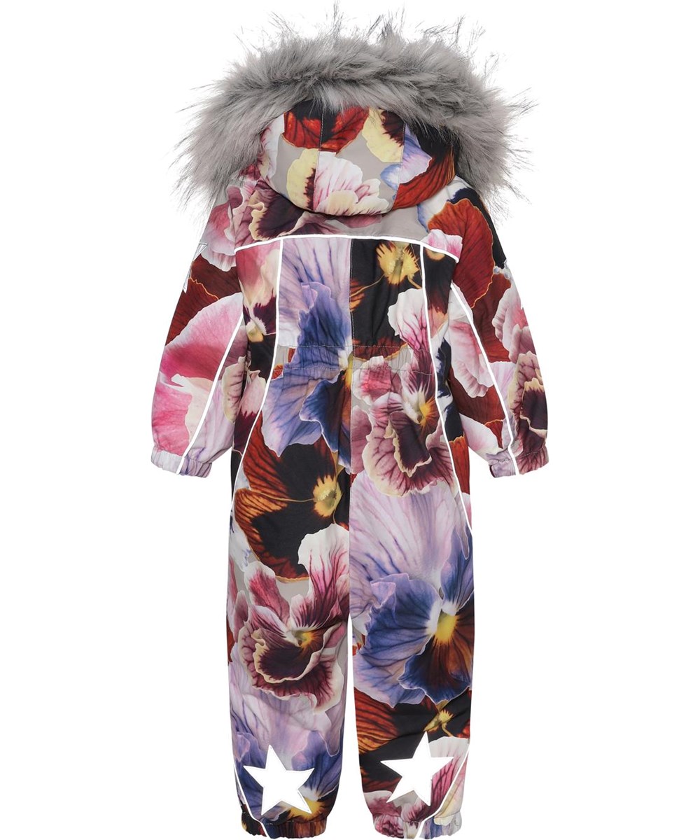 Pyxis Fur - Giant Floral - Återvunnen babyoverall med blommönster.