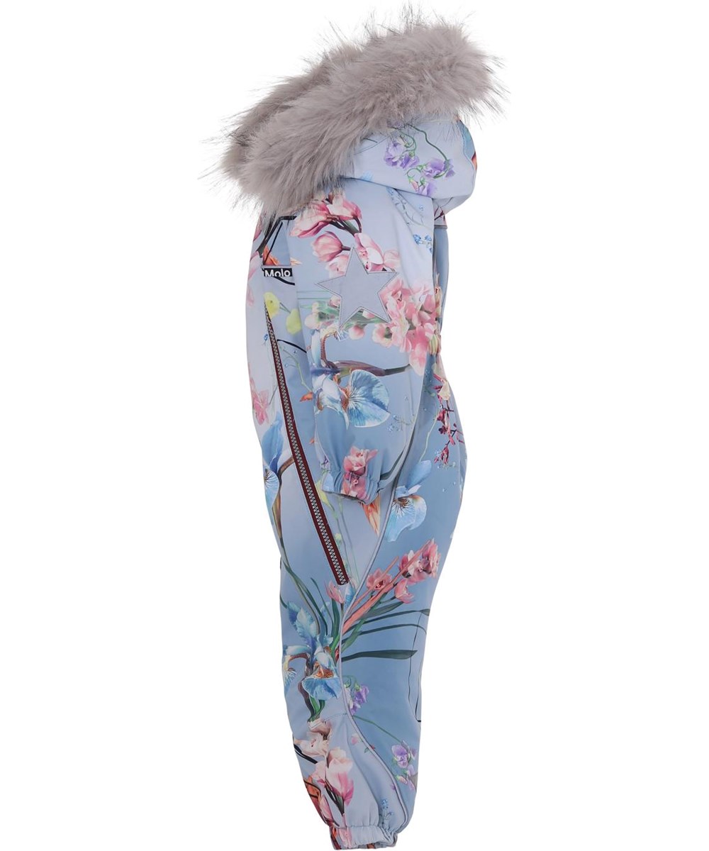 Pyxis Fur - Ikebana - Overall med blommor till baby