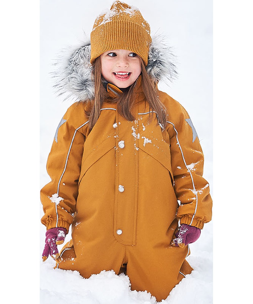 Pyxis Fur Recycle - Autumn Leaf - Återvunnen overall till baby